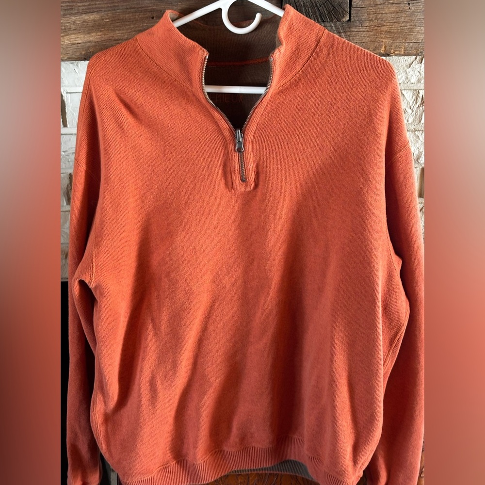 2 Reversible Cremiux Sweater/sweatshirts.  Gently worn. 
Size Large
